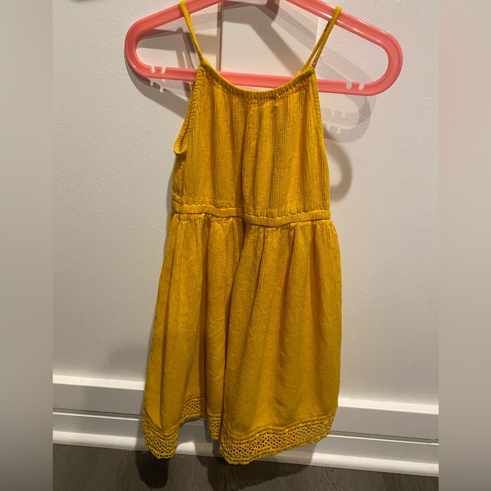 Girls old navy yellow tank dress
